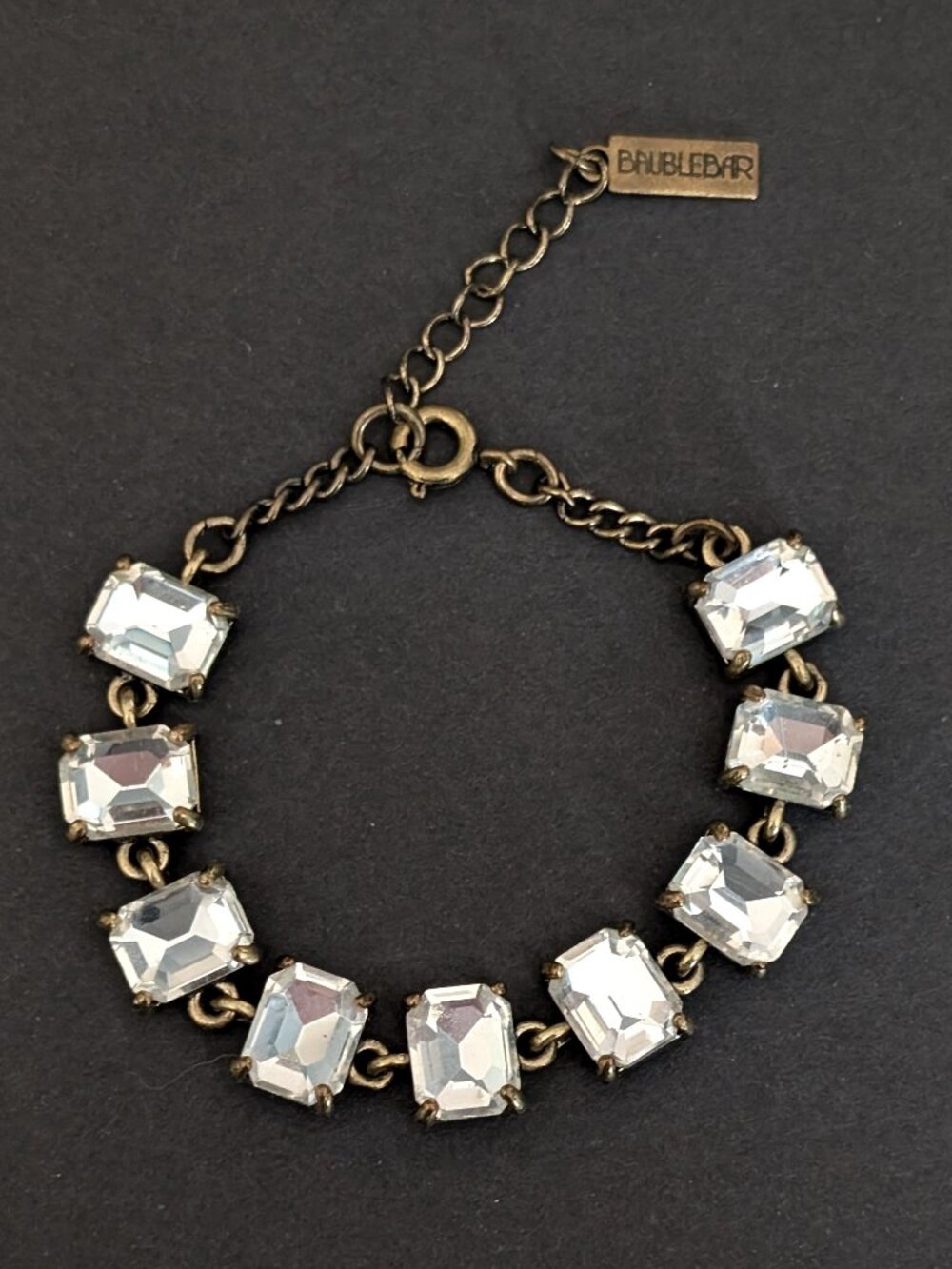 Rectangular glass beaded bracelet - Picture 5 of 8